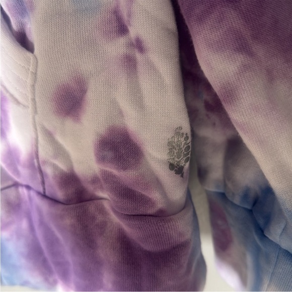 Free People Movement Work It Out Tie Dye Hoodie Blue Purp Size XS $78 Retail NWT - Picture 10 of 10